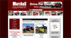 Desktop Screenshot of marshallequipmentllc.com